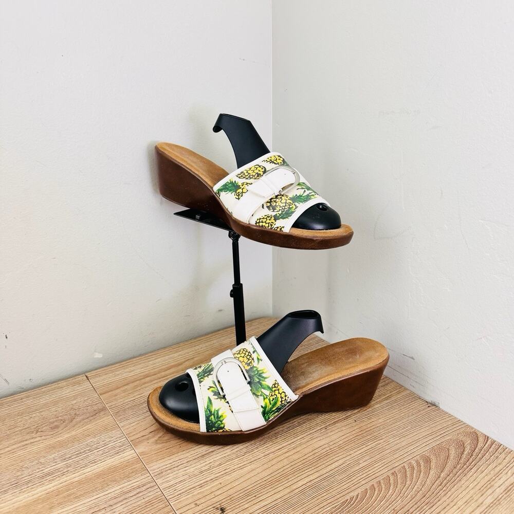 A2 by Aerosoles wedge sandals Pineapple Print Women’s Size 8.5